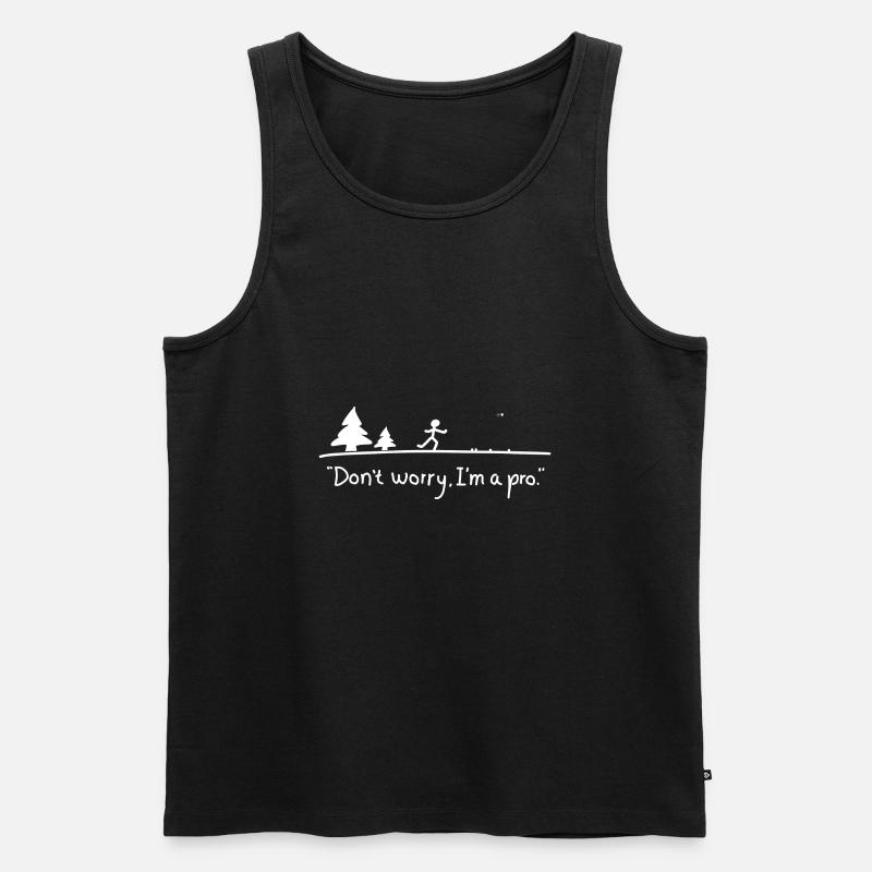 Pétanque Geschenk - Männer Premium Bio Tank Top - Schwarz