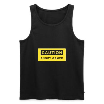 Gamer. Gaming. Joystick. Geschenk. Geschenkidee - Männer Premium Bio Tank Top - Schwarz - Vorne - Michal (187cm)