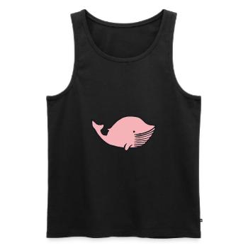 Wal Kind Kinder Baby Fisch Geschenkidee - Männer Premium Bio Tank Top - Schwarz - Vorne - Michal (187cm)