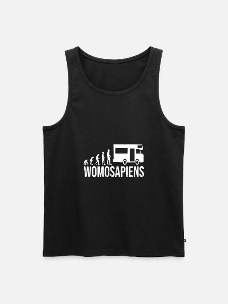 Womosapiens Wohnmobil Evolution - Männer Premium Bio Tank Top - Schwarz
