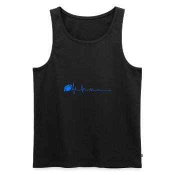 Football Heartbeat Sports - Débardeur bio Premium Homme - noir - Devant - Michal (187cm)