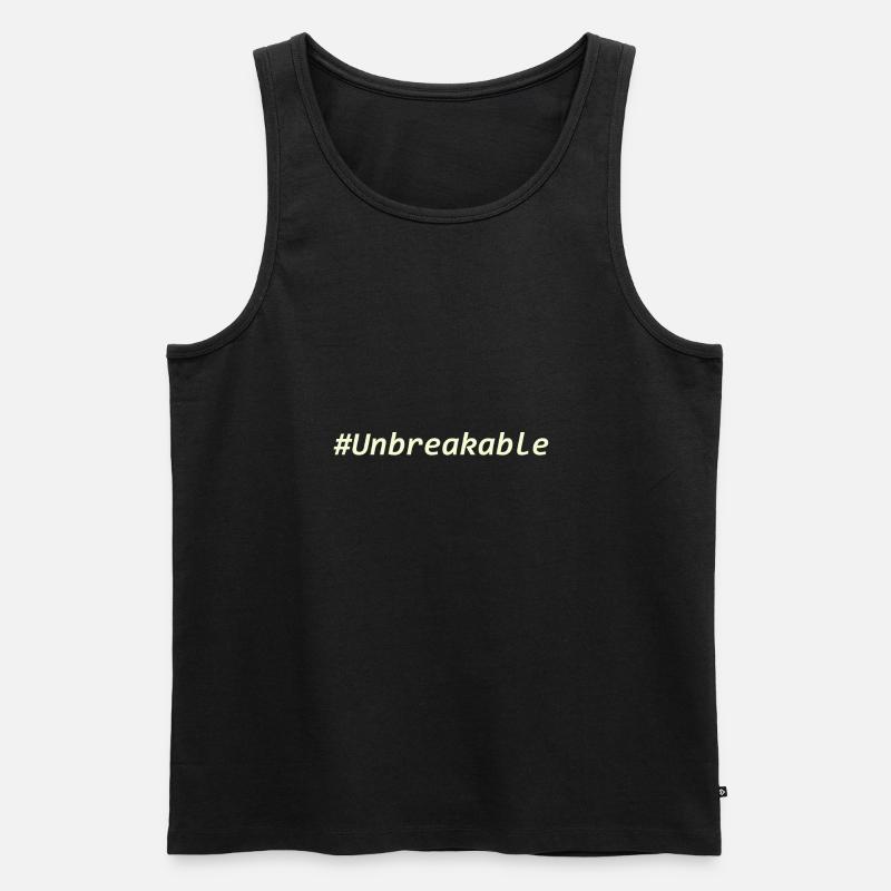 Unbreakable - Männer Premium Bio Tank Top - Schwarz