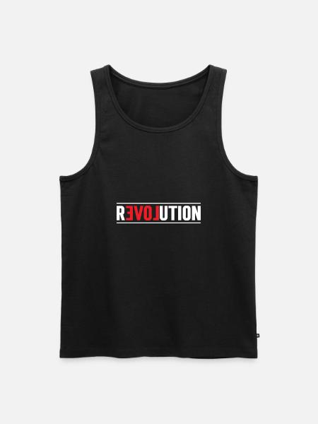La revolution de l'amour - Débardeur bio Premium Homme - noir