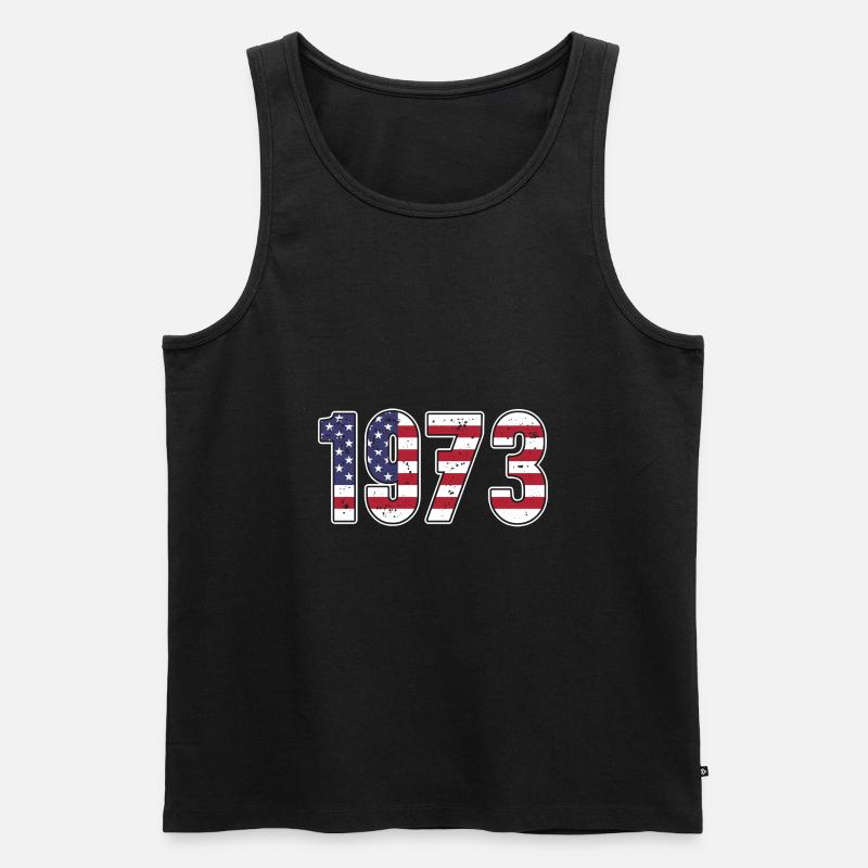 1973 Pro Roe - Männer Premium Bio Tank Top - Schwarz