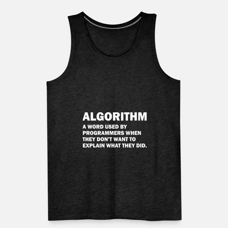 Algorithm Admin Informatique Nerd programmation Débardeur bio Premium Homme
