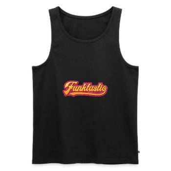 Funktastic Funk Funky - Männer Premium Bio Tank Top - Schwarz - Vorne - AI Model Male 178 light (178cm)