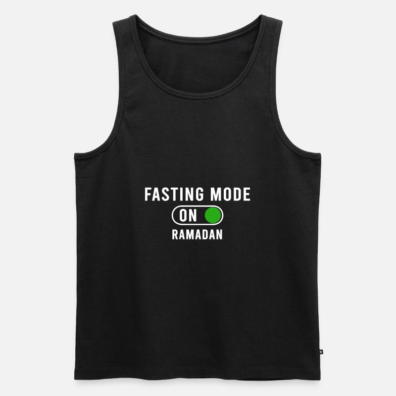 Fasting mode on Ramadan - Men's Premium Organic Tank Top - black