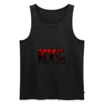 New York City - Men's Premium Organic Tank Top - black - Front - AI Model Male 178 light (178cm)