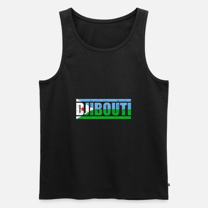 Dschibuti - Männer Premium Bio Tank Top - Schwarz