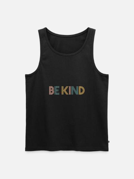 Be Kind - Ekologisk premium tanktopp herr - svart
