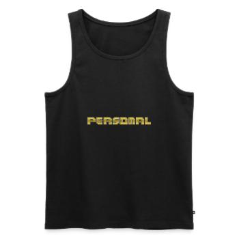 PERSONNEL - Débardeur bio Premium Homme - noir - Devant - Michal (187cm)