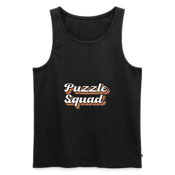 Lustiges Hobby-Puzzle Puzzle von Puzzle - Männer Premium Bio Tank Top - Schwarz - Vorne - AI Model Male 178 light (178cm)