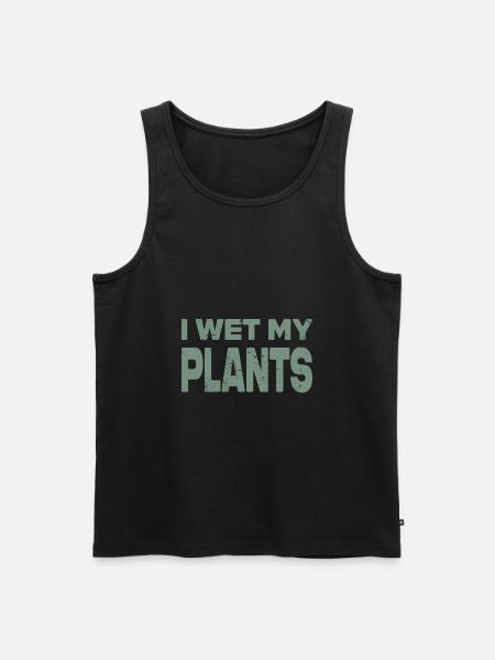I wet my plants - Men's Premium Organic Tank Top - black