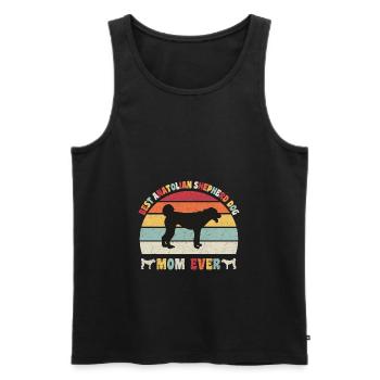 Best Anatolian Shepherd Dog mom ever dog lovers - Männer Premium Bio Tank Top - Schwarz - Vorne - Michal (187cm)