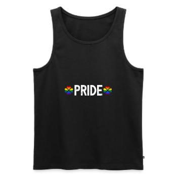 LGBTQ Pride Month Retro pride Regenbogen - Männer Premium Bio Tank Top - Schwarz - Vorne - AI Model Male 178 light (178cm)