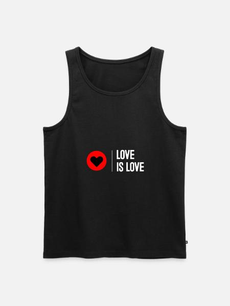 L'amour c'est l'amour - Débardeur bio Premium Homme - noir