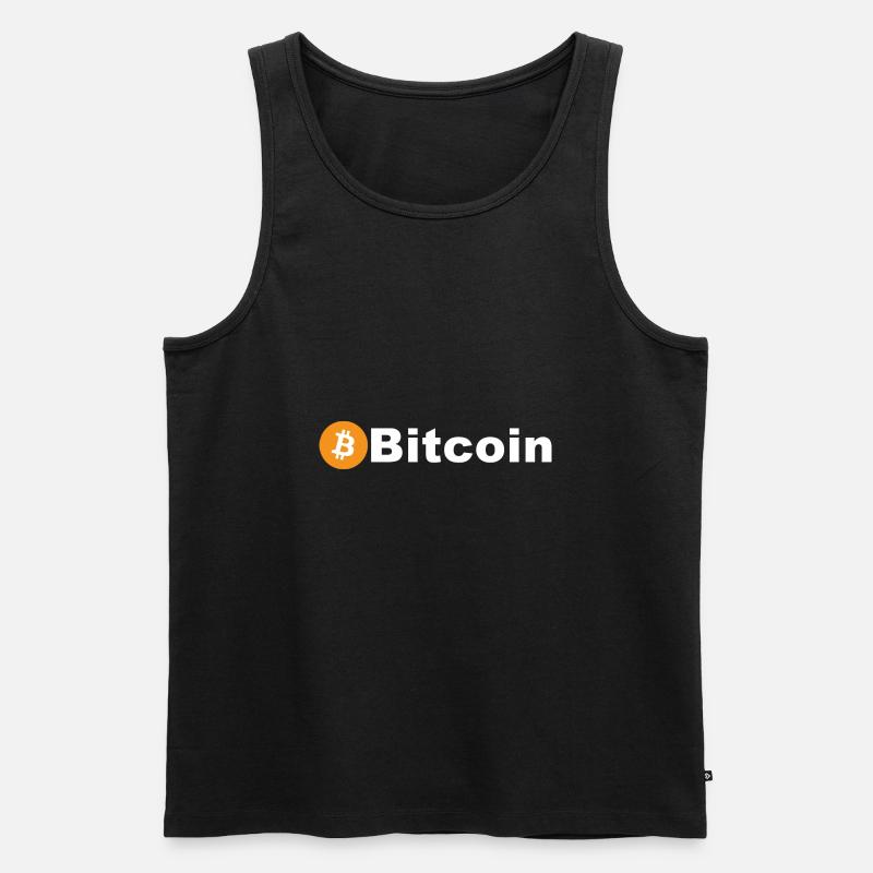 Bitcoin Design - Männer Premium Bio Tank Top - Schwarz