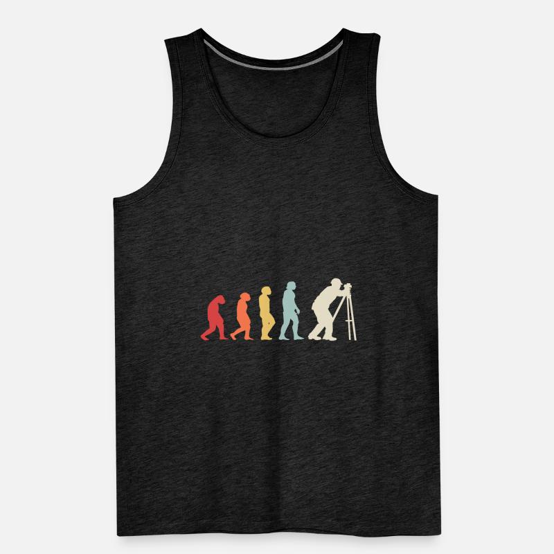 Vermesser Vermessungstechniker Vintage Evolution Männer Premium Bio Tank Top