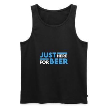Seulement ici pour la fête de la bière à Majorque - Débardeur bio Premium Homme - noir - Devant - Michal (187cm)