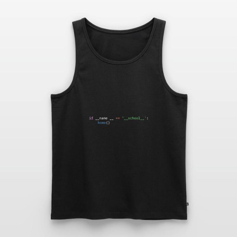 Python Programmeur École Étudiant Drôle Débardeur bio Premium Homme