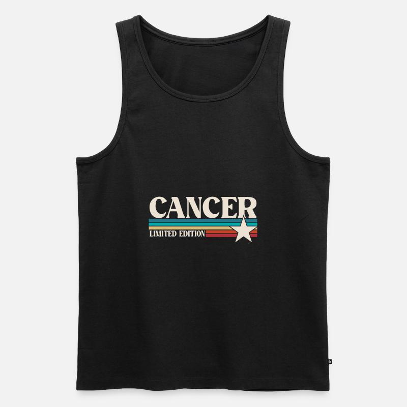Sternzeichen Krebs - Männer Premium Bio Tank Top - Schwarz