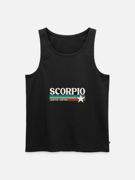Sternzeichen Skorpion - Männer Premium Bio Tank Top - Schwarz