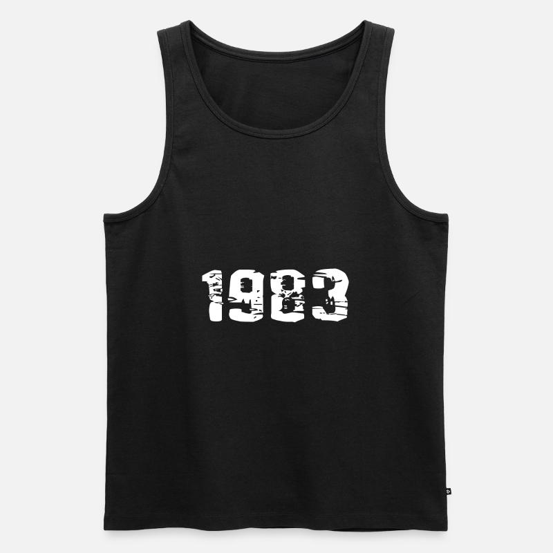 1983 - Männer Premium Bio Tank Top - Schwarz