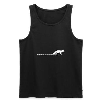 Fox Forest Animal Mountain Alps - Men's Premium Organic Tank Top - black - Front - AI Model Male 178 light (178cm)