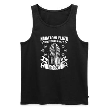 NAKATOMI PLAZA CHRISTMAS PARTY 1988 - Männer Premium Bio Tank Top - Schwarz - Vorne - AI Model Male 178 light (178cm)
