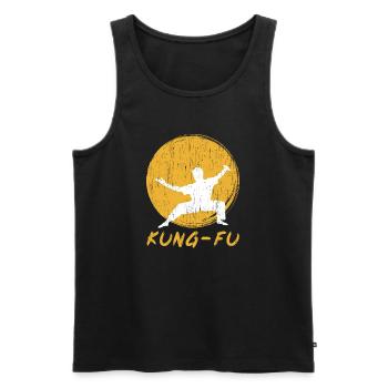 Kung Fu Gift Kung Fu Martial Art Kungfu - Men's Premium Organic Tank Top - black - Front - Michal (187cm)