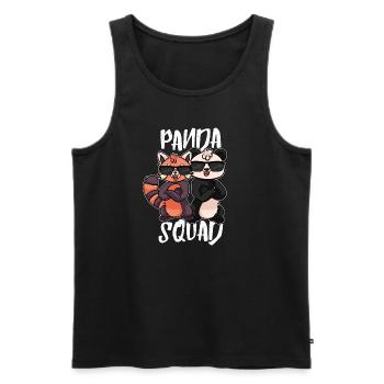 Red Little Panda Panda Bear Squad Gift - Men's Premium Organic Tank Top - black - Front - AI Model Male 178 light (178cm)
