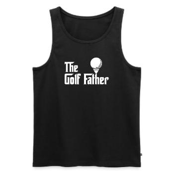 Golfen Golfer Golf Vater Lustig Geschenk - Männer Premium Bio Tank Top - Schwarz - Vorne - Michal (187cm)