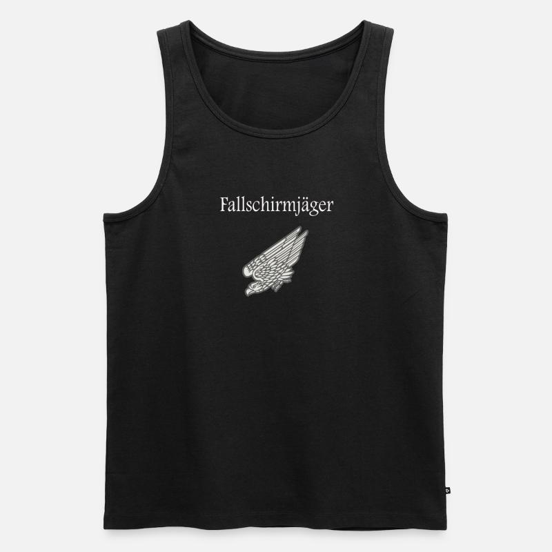 Fallschirmjäger Geschenk / Geschenkidee - Männer Premium Bio Tank Top - Schwarz