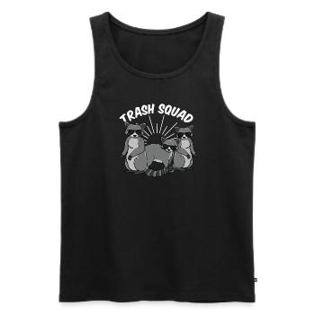 Waschbär Waschbären Trash Squad Lustig Geschenk - Männer Premium Bio Tank Top - Schwarz - Vorne - Michal (187cm)