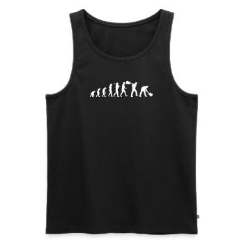 E-Gitarre Evolution Musiker Gitarre Geschenk - Männer Premium Bio Tank Top - Schwarz - Vorne - AI Model Male 178 light (178cm)