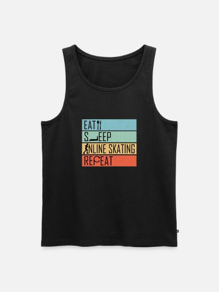 inline skates inlineskater - Männer Premium Bio Tank Top - Schwarz