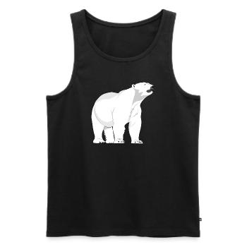 Polar bear polar bear - Men's Premium Organic Tank Top - black - Front - AI Model Male 178 light (178cm)