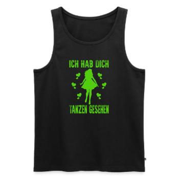 Ich hab dich tanzen gesehen Cordula grün Fasching - Männer Premium Bio Tank Top - Schwarz - Vorne - Michal (187cm)