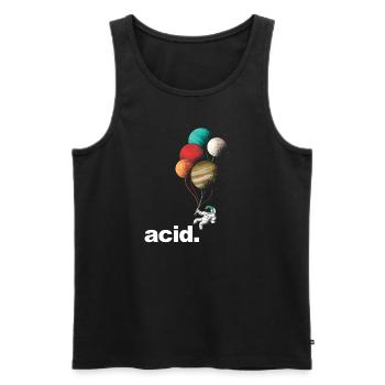 Acid Party Drogen Lsd Acid Techno - Drogen - Männer Premium Bio Tank Top - Schwarz - Vorne - AI Model Male 178 light (178cm)