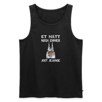 Et hätt noch emmer joot jejange - Männer Premium Bio Tank Top - Schwarz - Vorne - Michal (187cm)