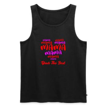 MAMA YOU ARE THE BEST by The Manzanita´s - Männer Premium Bio Tank Top - Schwarz - Vorne - Michal (187cm)