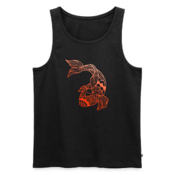 Koi - Männer Premium Bio Tank Top - Schwarz - Vorne - AI Model Male 178 light (178cm)