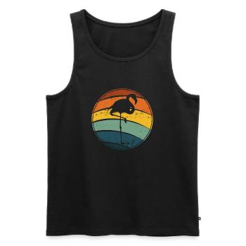 Flamingo - Débardeur bio Premium Homme - noir - Devant - Michal (187cm)