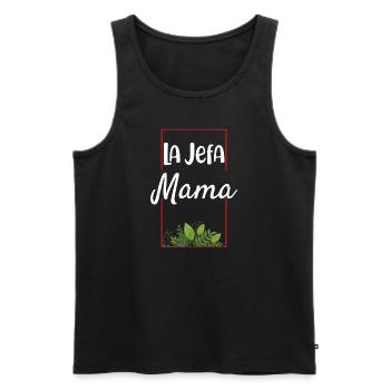La Jefa Mama Dia de la Madre Regalo - Männer Premium Bio Tank Top - Schwarz - Vorne - Michal (187cm)