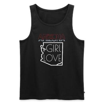 Arizona Girl I Love Arizona Home Tee Cute Arizona - Männer Premium Bio Tank Top - Schwarz - Vorne - Michal (187cm)