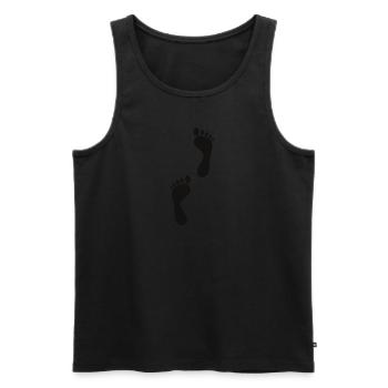 In Gedanken auf Amrum - Männer Premium Bio Tank Top - Schwarz - Vorne - AI Model Male 178 light (178cm)