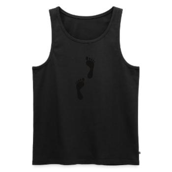 In Gedanken auf Juist - Männer Premium Bio Tank Top - Schwarz - Vorne - AI Model Male 178 light (178cm)