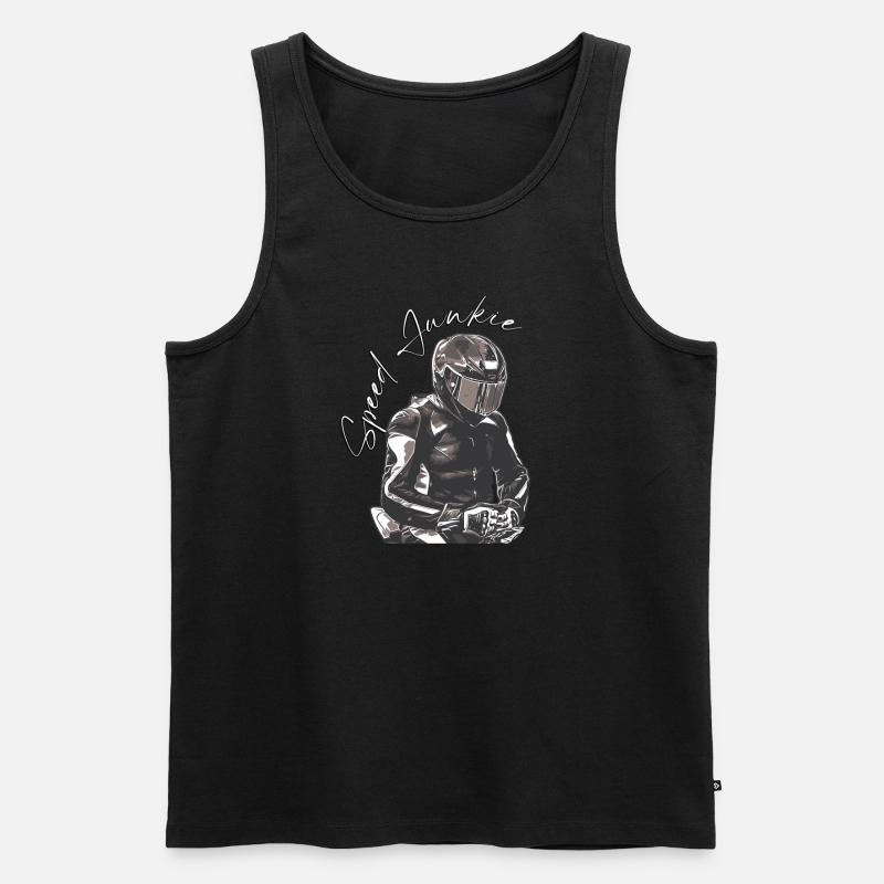Speed Junkie - Männer Premium Bio Tank Top - Schwarz