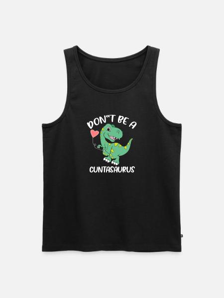 Dinosaurier - Männer Premium Bio Tank Top - Schwarz