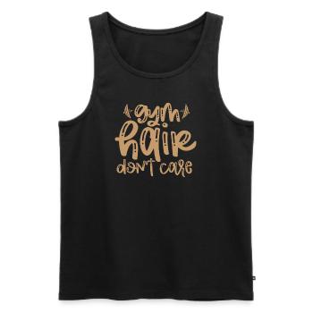 Sport - Männer Premium Bio Tank Top - Schwarz - Vorne - Michal (187cm)